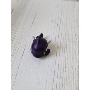 Mini purple dolphin wing glitter doll accessory pet toy figure